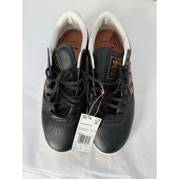 NEW Adidas Puig Indoor Black Shadow Red/Maroon/Yellow/Gold Men's 10.5 NWT - Picture 1 of 5